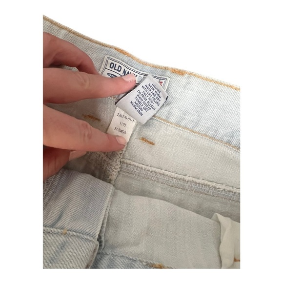 Vintage Y2K Light Wash Denim Cargo Mini Skirt 12 - Picture 3 of 4